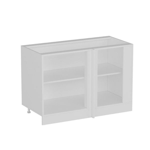 Mina Kitchen Corner Cabinet Sub Module 1K1 120cm White / Anthracite - A1