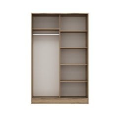 Mina Fortress 2 Lid Sliding Wardrobe 120 Cm - Dora / White