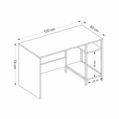 Tirana Desk - Old Style / Anthracite