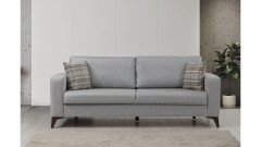 Crystal 3-Seat Sofa Light Gray