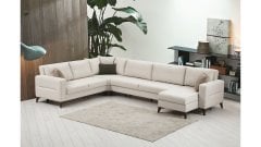 Crystal Rest+3+Corner+2 Corner Set Beige