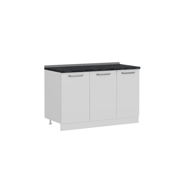 Minar 130 Cm White Kitchen Cabinet 130-B1-Sub Module