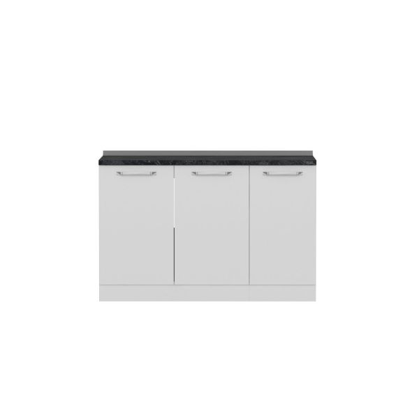 Minar 130 Cm White Kitchen Cabinet 130-B1-Sub Module