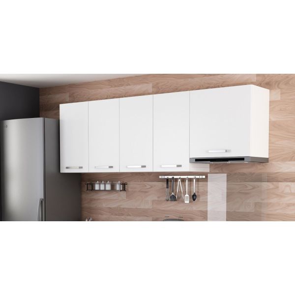 Minar 220 Cm-top Modular Kitchen Cabinet White 220-B5