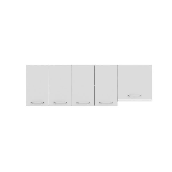 Minar 220 Cm-top Modular Kitchen Cabinet White 220-B5