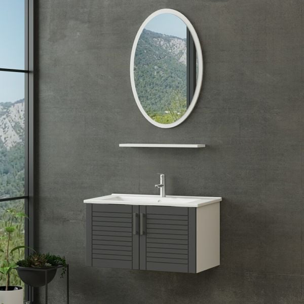Minar Bathroom Cabinet 100Cm As2K+1Ea1R+Etj White