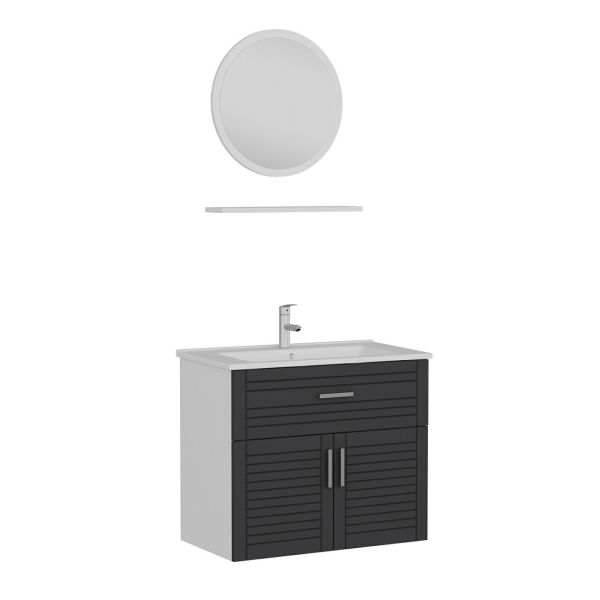 Minar Bathroom Cabinet 100Cm As2K1Ç+1Ya1R+Etj White