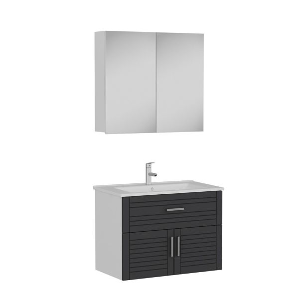 Minar Bathroom Cabinet 100Cm As2K1Ç+2K2A+Etj White