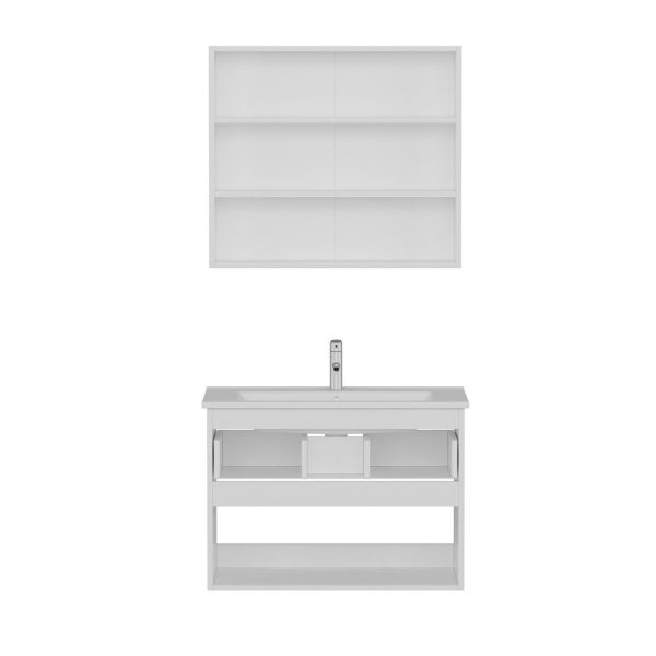 Minar Bathroom Cabinet 100Cm As2K1Ç+2K2A+Etj White