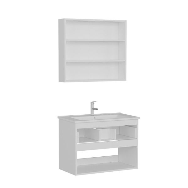 Minar Bathroom Cabinet 100Cm As2K1Ç+2K2A+Etj White