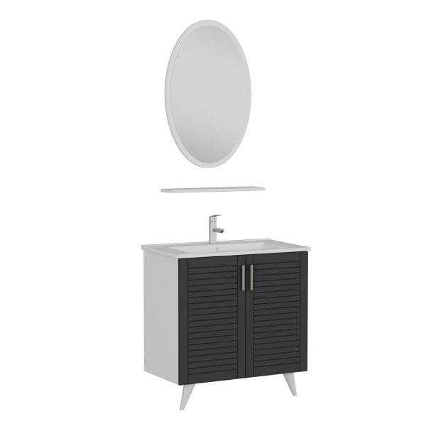 Minar Bathroom Cabinet 100Cm Ay2K+1Ea1R+Etj White