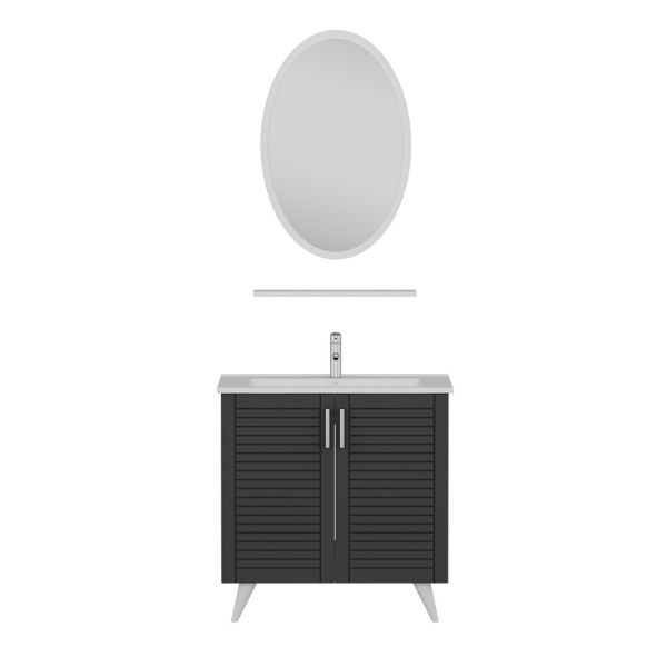 Minar Bathroom Cabinet 100Cm Ay2K+1Ea1R+Etj White