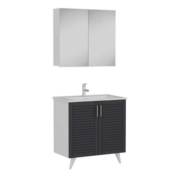 Minar Bathroom Cabinet 100Cm Ay2K+2K2A+Etj White