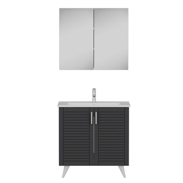 Minar Bathroom Cabinet 100Cm Ay2K+2K2A+Etj White