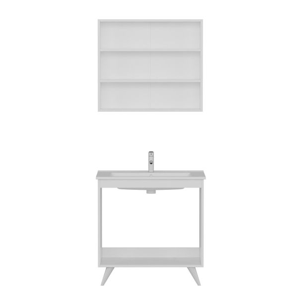 Minar Bathroom Cabinet 100Cm Ay2K+2K2A+Etj White