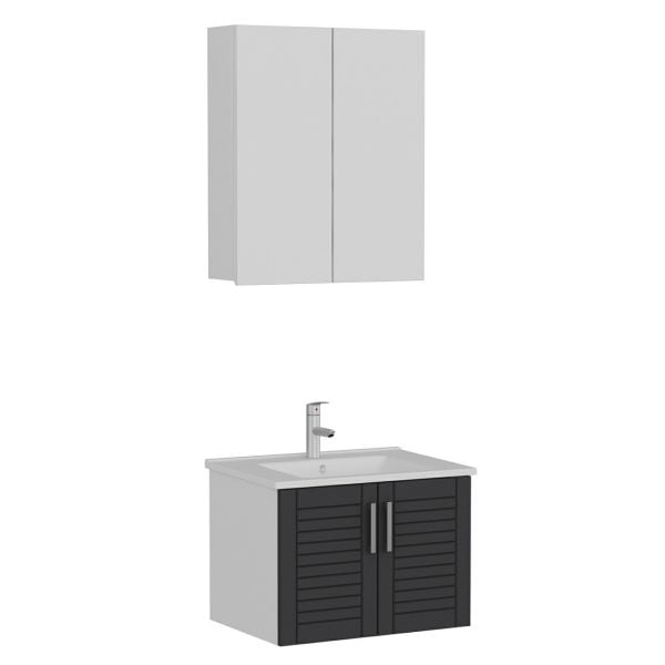 Minar Bathroom Cabinet 65Cm As2K+2K2A+Etj White