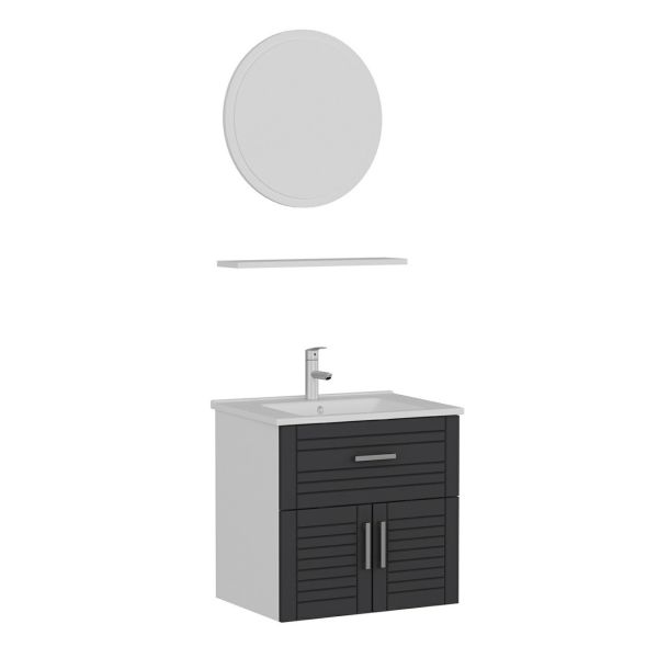 Minar Bathroom Cabinet 65Cm As2K1Ç+1Ya1R+Etj White