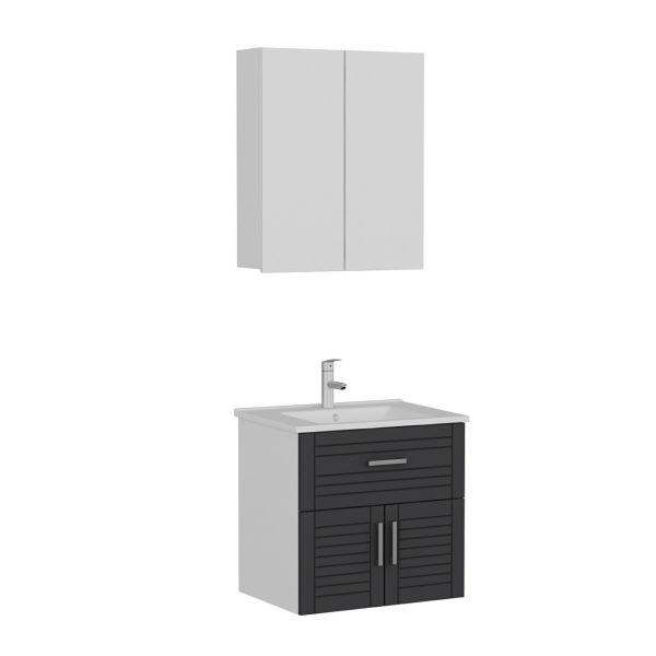 Minar Bathroom Cabinet 65Cm As2K1Ç+2K2A+Etj White