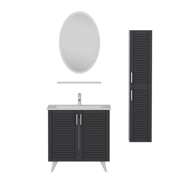 Minar Bathroom Cabinet 100Cm Ay2K+1Ea1R+Etj+Length White