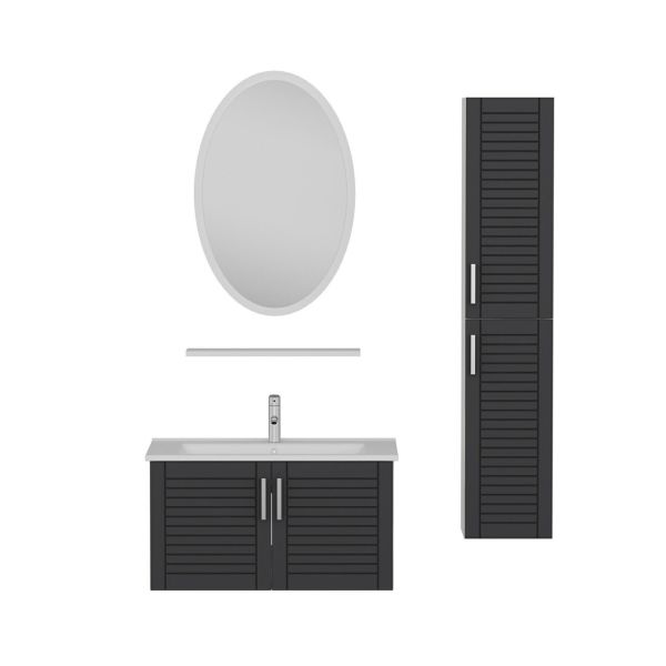 Minar Banyo Dolabı 100Cm As2K+1Ea1R+Etj+Boy Beyaz