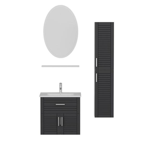 Minar Bathroom Cabinet 65Cm As2K1Ç+1Ea1R+Etj+Length White
