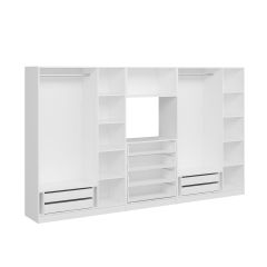 Minar Kale210 6 Doors 4 Drawers Tv Module Cabinet White