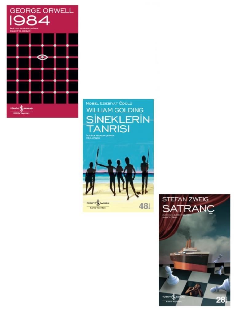 Sineklerin Tanrısı + 1984 + Satranç 3 Kitap