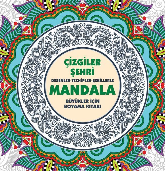 Çizgiler Şehri Mandala Büyükler İçin Boyama KOLEKTİF