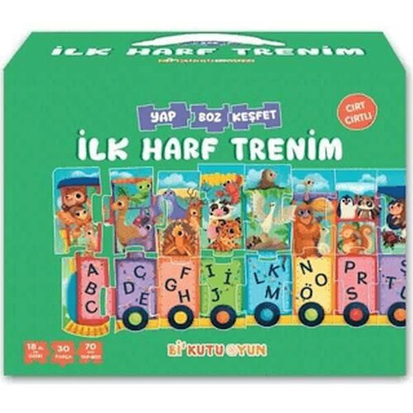 İlk Harf Trenim Cırt Cırtlı Yapboz ve Kitap Seti
