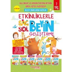 Etkinliklerle Sağ Beyin Sol Beyin Geliştirme 7 Yaş - 6 lı Set CANAN ÖZTÜRK