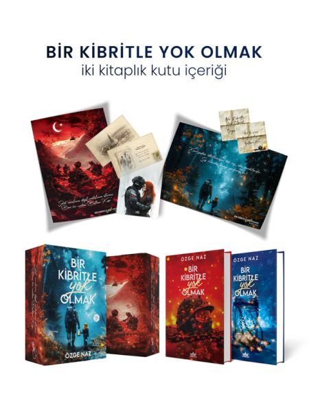 Bir Kibritle Yok Olmak İki Kitaplık Hediyeli Özel Kutu Ciltli ÖZGE NAZ