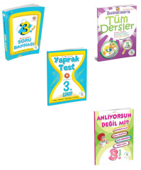 5 Renk 3. Sınıf Tüm Dersler Soru Bankası + Yaprak Test + Bulmaca + Anlıyorsun Değil mi(4 Kitap)