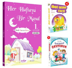 5 Renk 1. Sınıf Şimdi Okuma Vakti + Çok Güzel Okuyorum + Her Haftaya Bir Masal (21 Kitap)