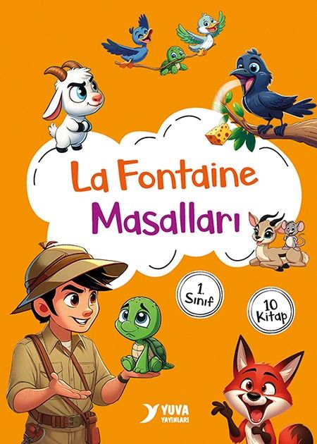 Yuva 1.Sınıf La Fontaine Masalları 10 Kitap
