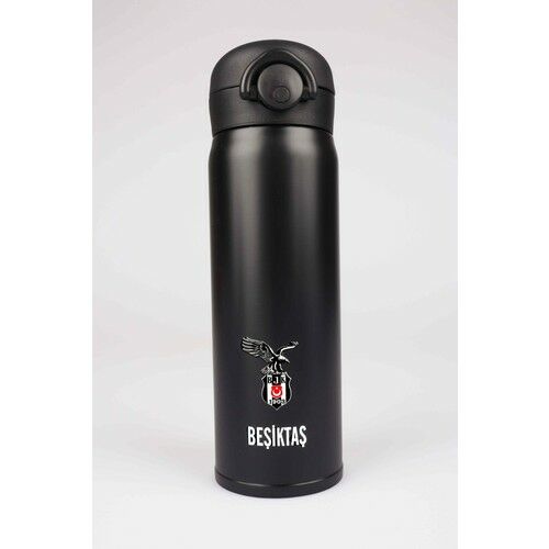 Beşiktaş Orjinal Lisanslı Çelik Termos 500 ml Kilitli