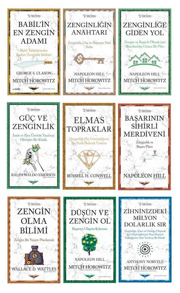 Düşün ve Zengin Ol Seti 9 Kitap