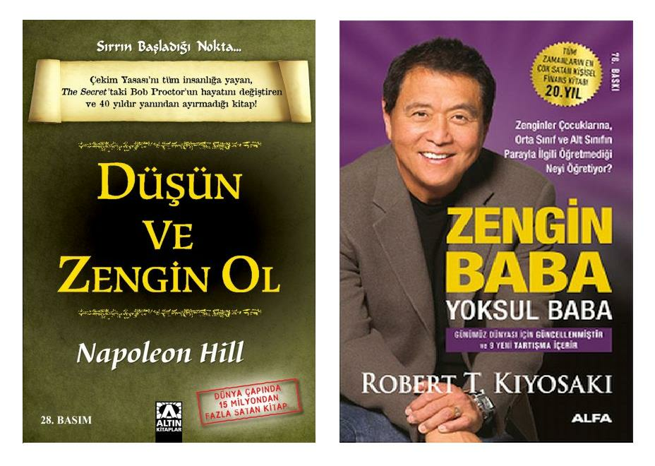 Düşün ve Zengin Ol + Zengin Baba Yoksul Baba (2 Kitap)