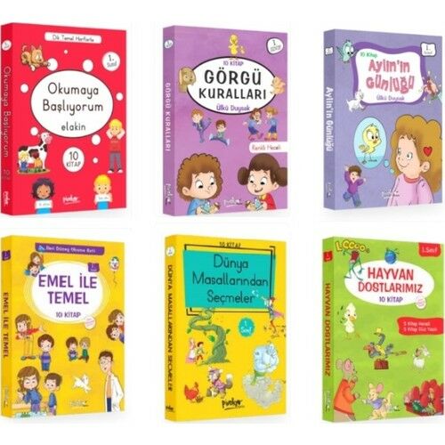 Pinokyo 1. Sınıf Hikaye Seti 6 Kutu 60 Kitap