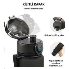 Vagonlife UzSpace Tritan Matara 500 ML Zeytin Yeşili