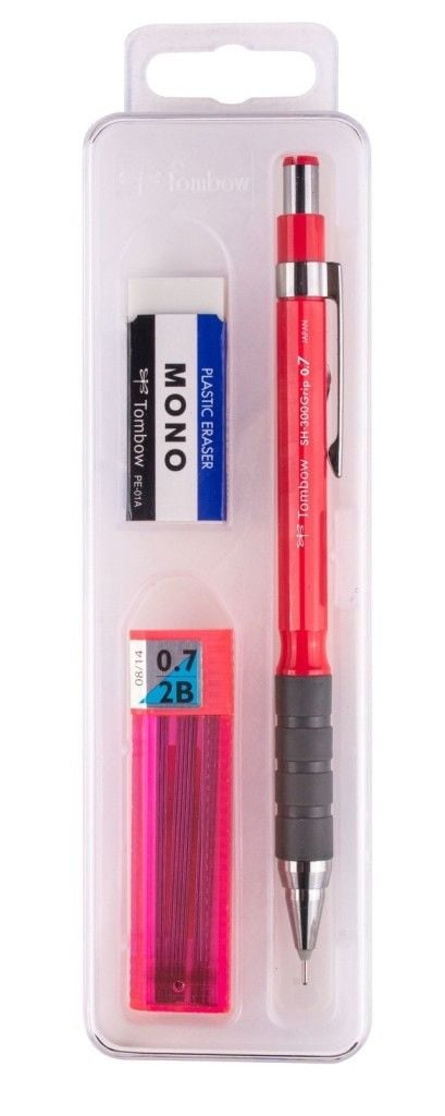 Tombow Grip 0.7 mm Kutulu Set Koyu Pembe