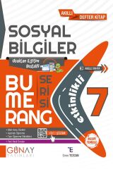 Günay 7. Sınıf Bumerang Sosyal Bilgiler Etkinlikli Akıllı Kitap