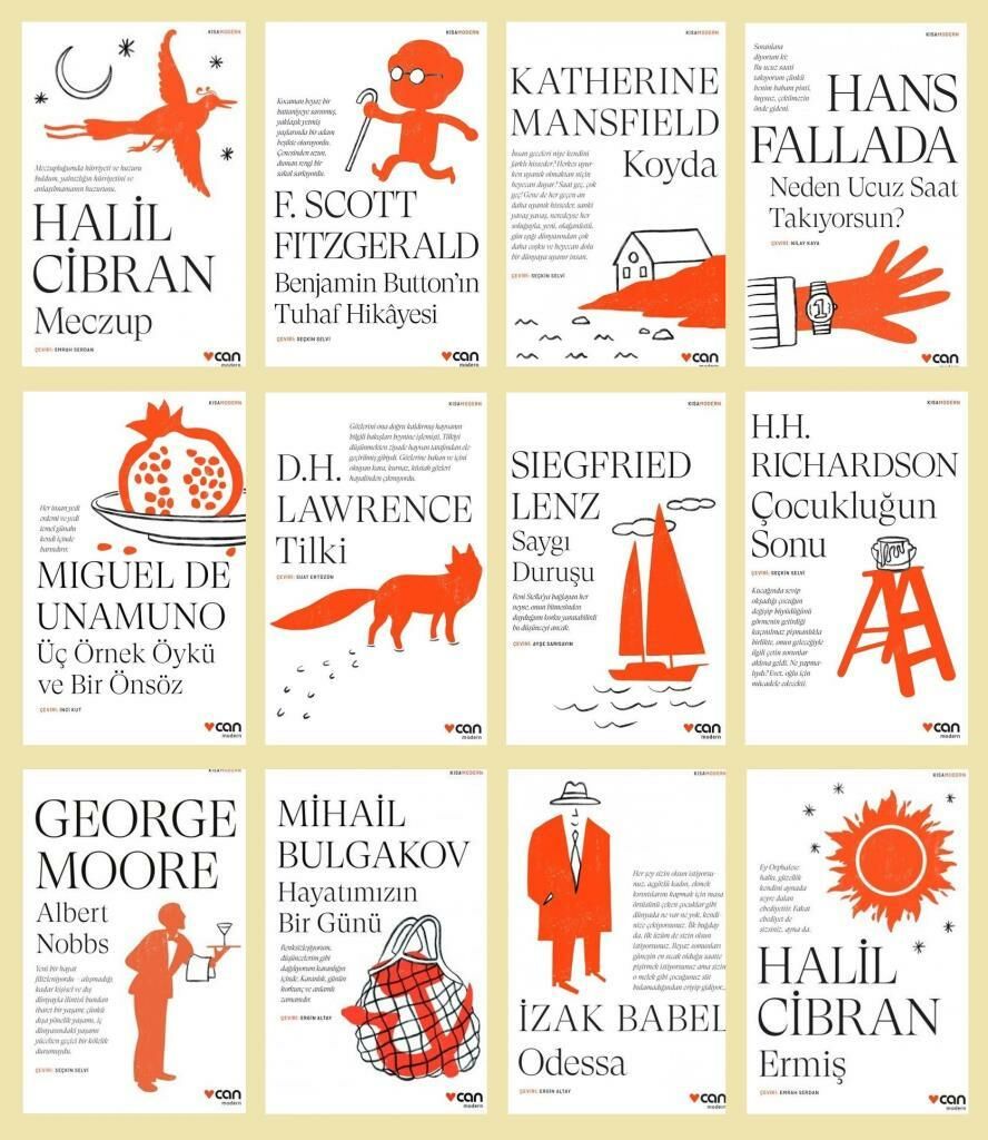 Kısa Modern Klasikler Can Yayınları 12 Kitap Set