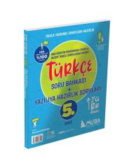 Muba 5. Sınıf Türkçe Soru Bankası + Yazılıya Hazırlık Soruları 2'Si 1 Arada