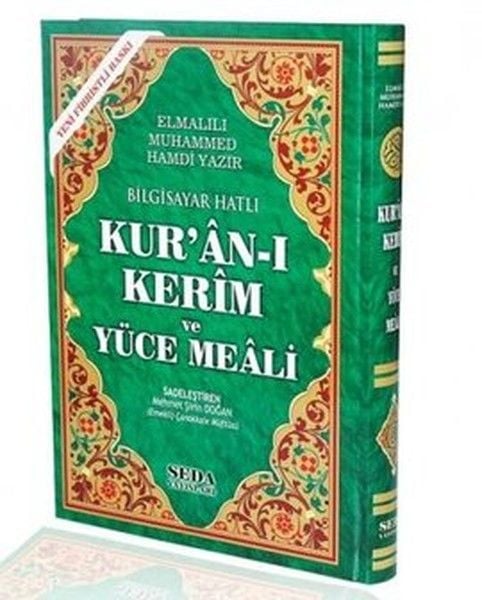 Kuranı Kerim ve Yüce Meali Bilgisayar Hatlı Cami Boy