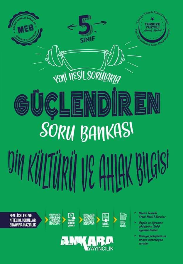 Ankara 5. Sınıf Güçlendiren Din Kültürü ve Ahlak Bilgisi Soru Bankası