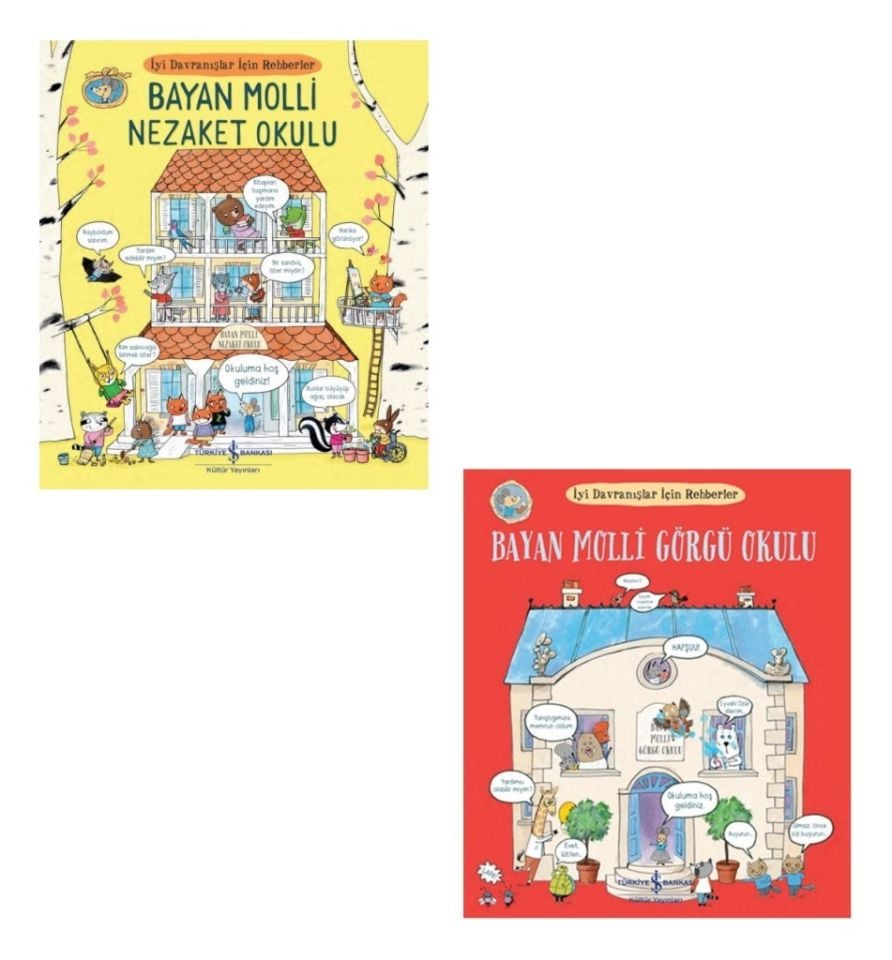 Bayan Molli Seti 2 Kitap (Bayan Molli Nezaket Okulu + Bayan Molli Görgü Okulu)