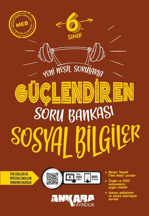 Ankara 6. Sınıf Sosyal Bilgiler Güçlendiren Soru Bankası