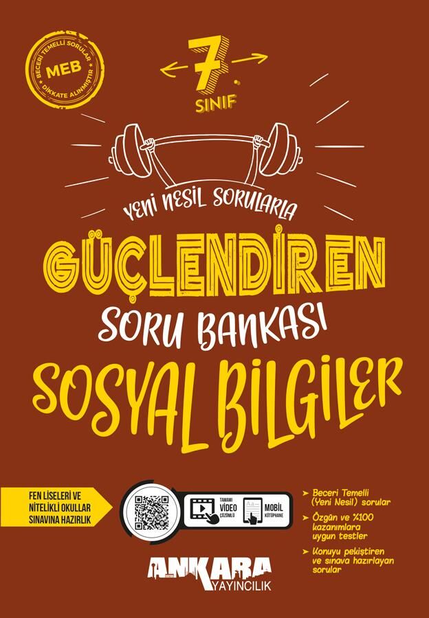 Ankara 7. Sınıf Sosyal Bilgiler Güçlendiren Soru Bankası