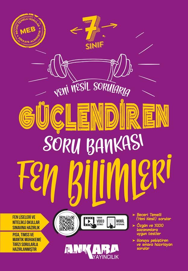 Ankara 7. Sınıf Fen Bilimleri Güçlendiren Soru Bankası