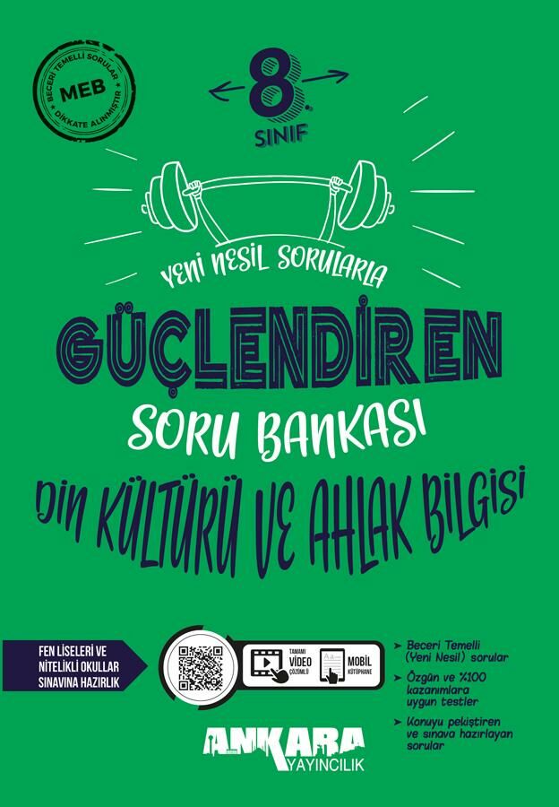 Ankara 8. Sınıf Din Kültürü ve Ahlak Bilgisi Güçlendiren Soru Bankası